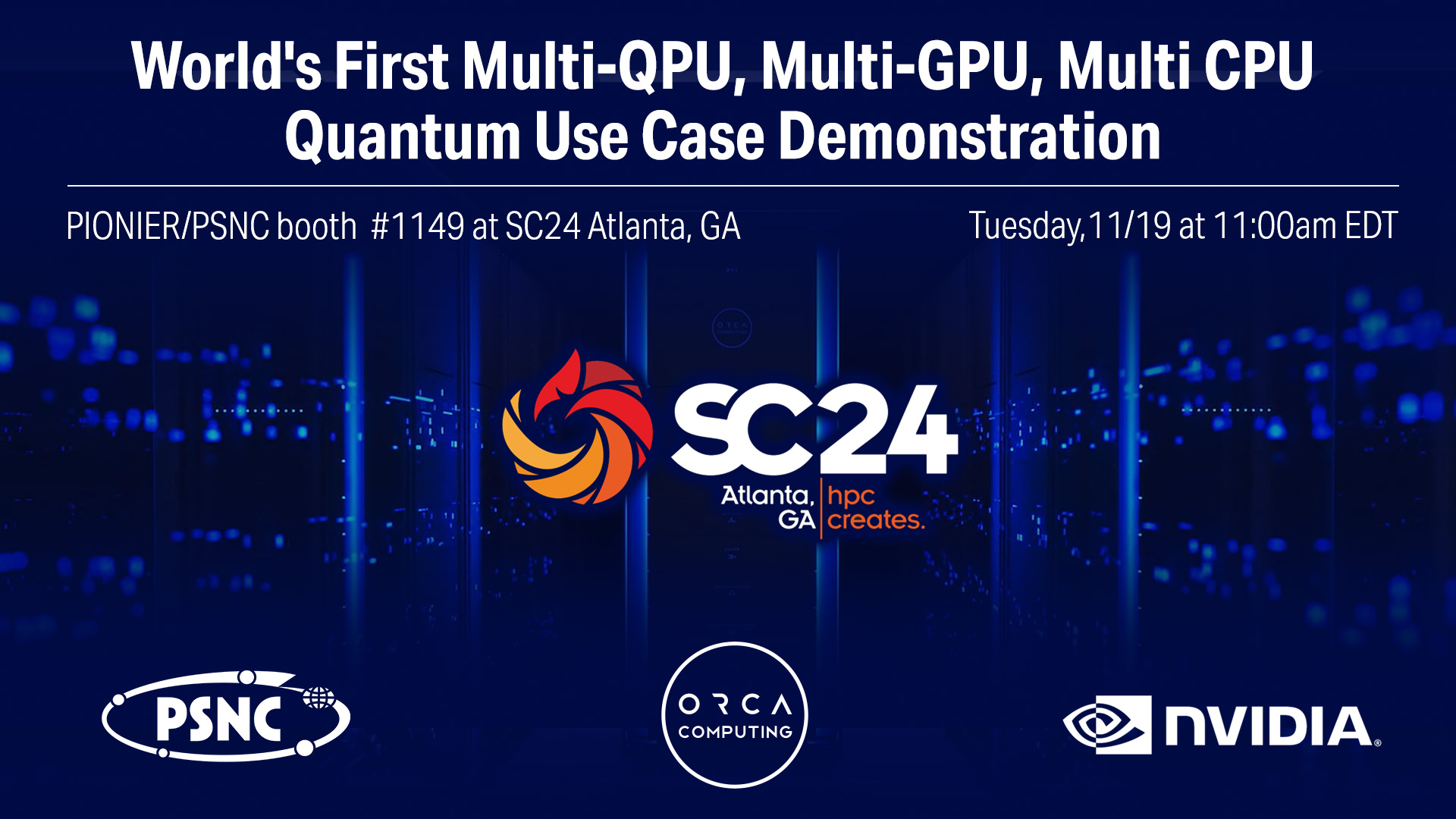 World’s First Multi-QPU, Multi-GPU, Multi-CPU Quantum Use Case Demonstration